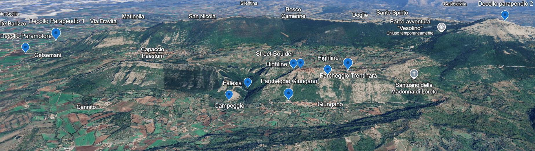 Vista generale del festival tra Giungano, Trentinara e Capaccio Paestum